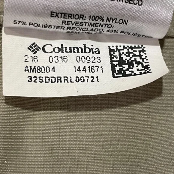 (MEN'S) COLUMBIA "Silver Ridge" Convertible Cargo Pants/Shorts Khaki- 40/30